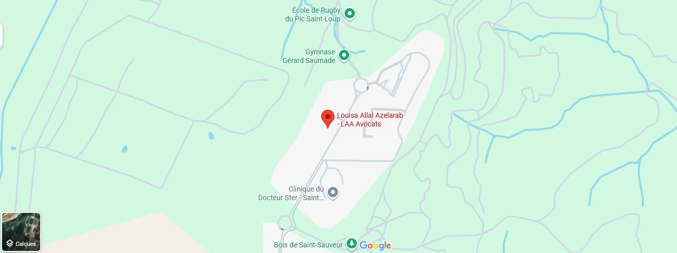 Plan d’accès au cabinet LAA Avocats